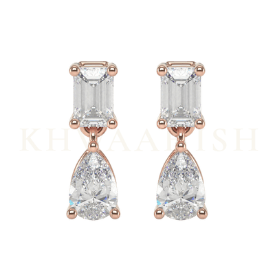 0.15 & 0.20 ct Attractive Soul Solitaire Diamond Drop Earrings