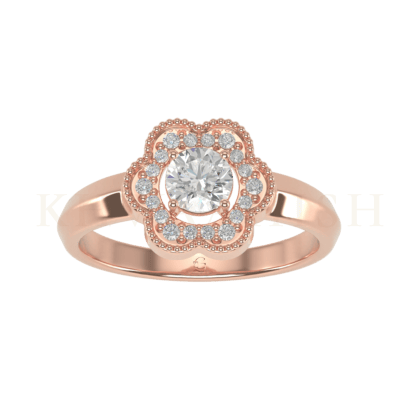 0.40 ct Flora Aura Solitaire Diamond Ring