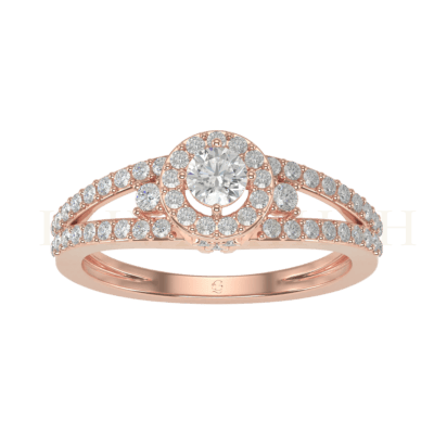 0.25 ct Elevated Glory Solitaire Diamond Ring
