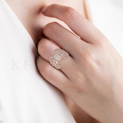 Bountiful Bow Diamond Cocktail Ring
